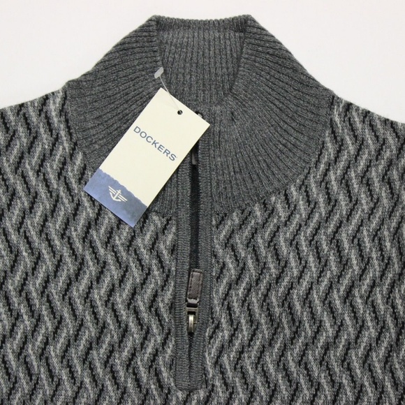 Dockers Classic Fit Sweater (384270004) Gray - XL - Picture 2 of 5